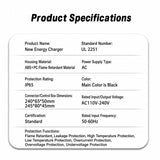 J1772 EV Charger 16A/32A 7.68kW – US Standard Home Charging Station for Electric Vehicles with NEMA Plug
