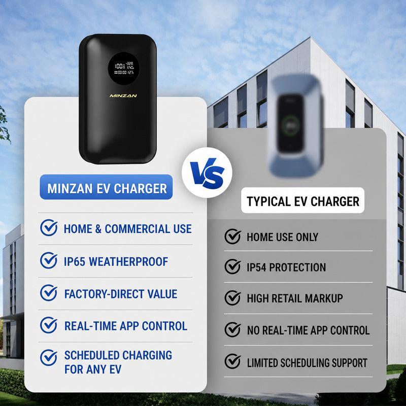 Custom J1772 EV Charger 7kW 32A – US Standard Home Charging Station with 4G Smart Connectivity & OEM Customization Available