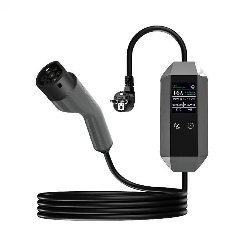 Custom Type 2 EV Charger 16A 7kW – EU Standard Charging Gun with OEM LOGO Customization for Electric Vehicles