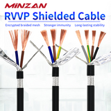 MiNZAN 6cores Shielded Unshielded Signal Control Cable 2 3 4 5 6 7 8 Core Copper Wire Conductor Electric Wire Shielded Cable