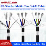 UL2464 Vw-1 5C 6C 8C 20awg 22awg 24awg 26awg Awg Awm Shielded Singal Control Cable 5Core 6Core 8Core