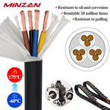 TRVV Stranded 2 3 4 Core 2*0.3mm 2*0.5mm Copper Core Wire PVC Insulate TRVV High Flexible Cable